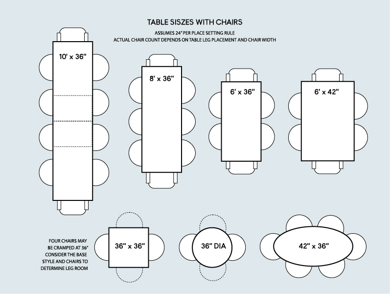 Size Of Dining Table For 6 Hot 55, Table For 6 Dimensions