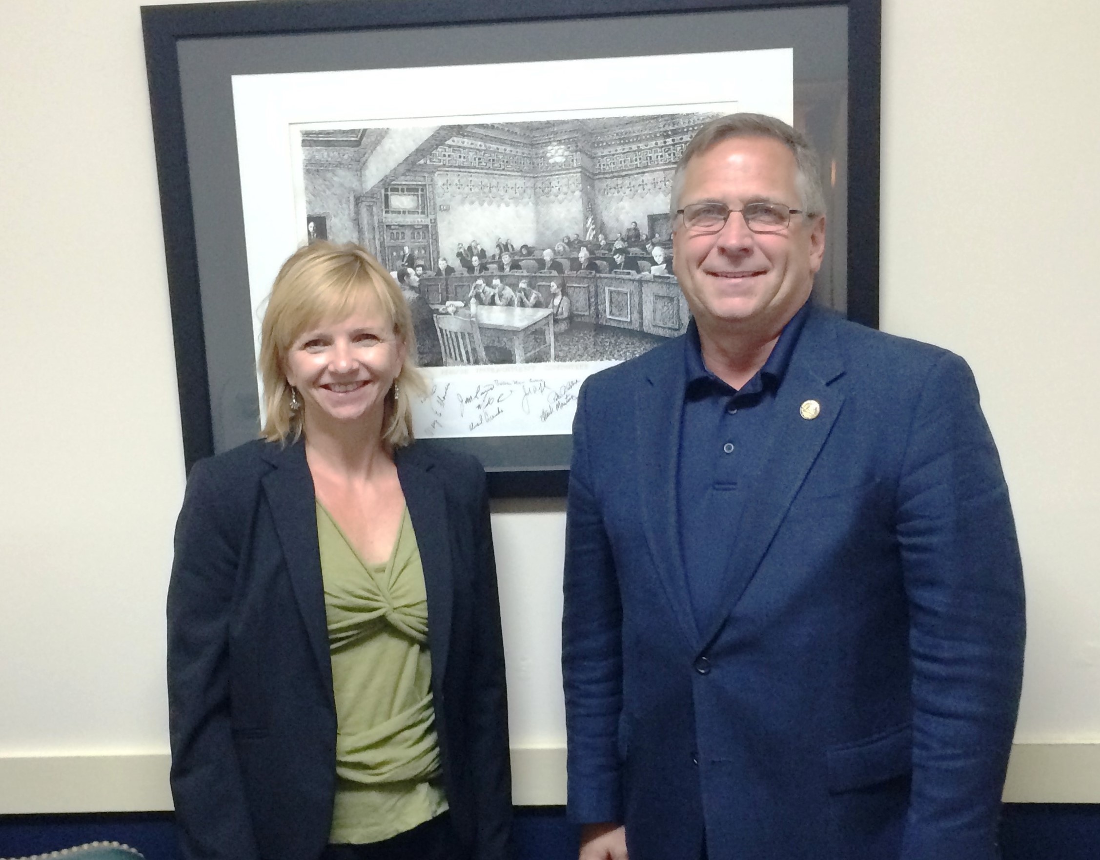 Dr. Cathleen Chwalisz and Rep. Mike Bost (R-Il)