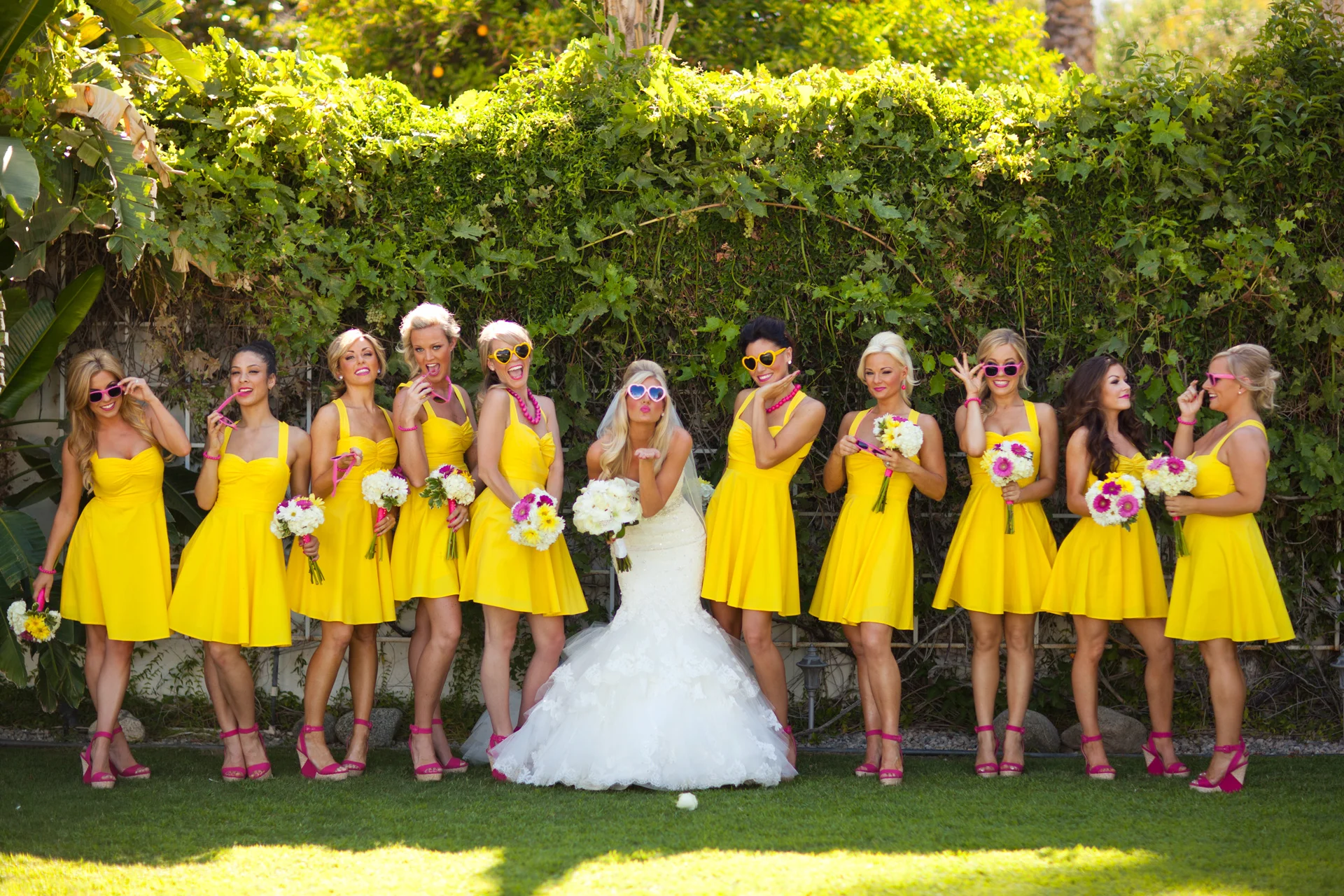 Bridesmaids at the Cree Estate Palm Springs