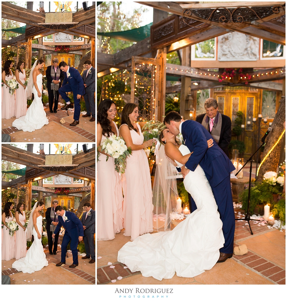 Wedding Ceremony Kiss - Tivoli Terrace
