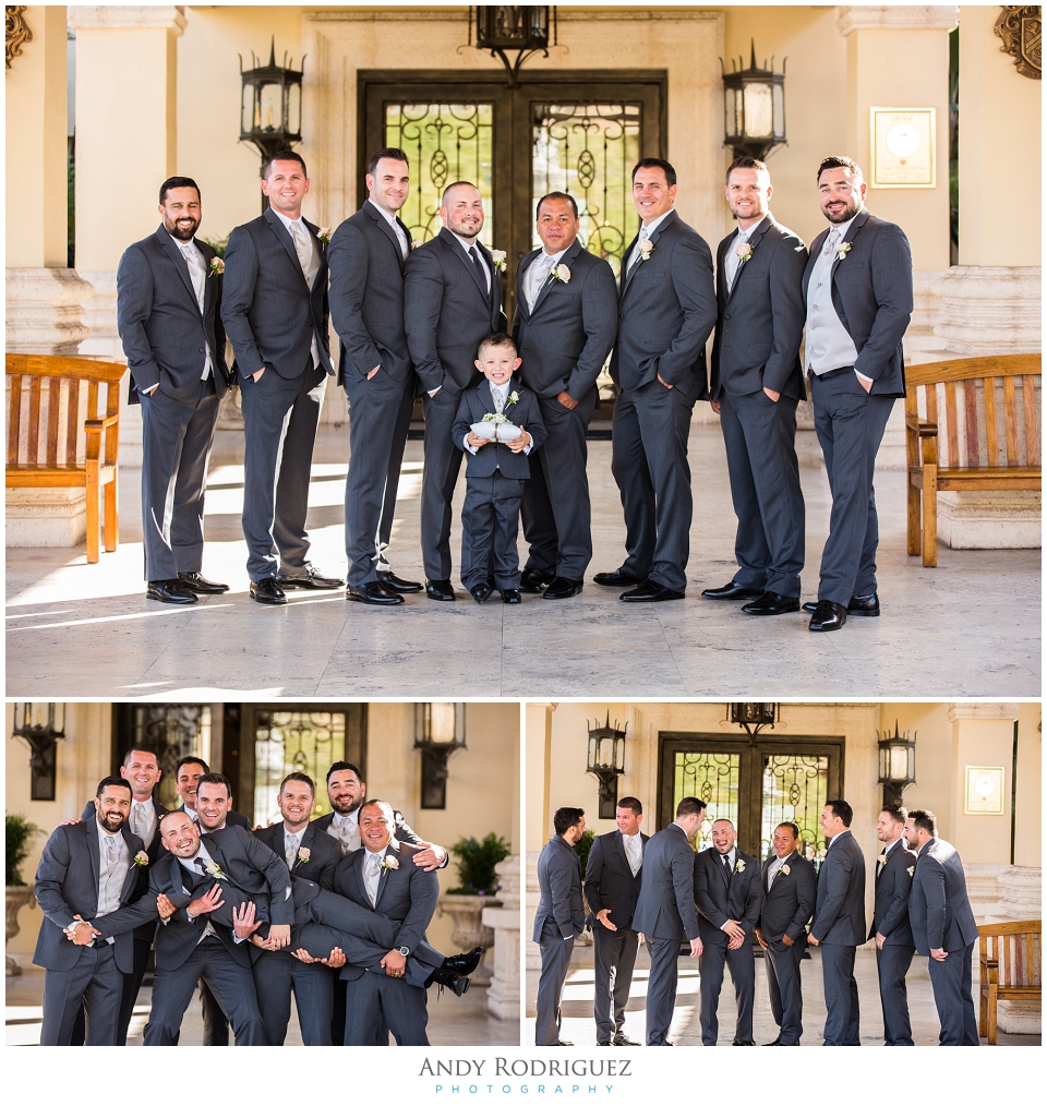 Groomsmen at Trump National Golf Course