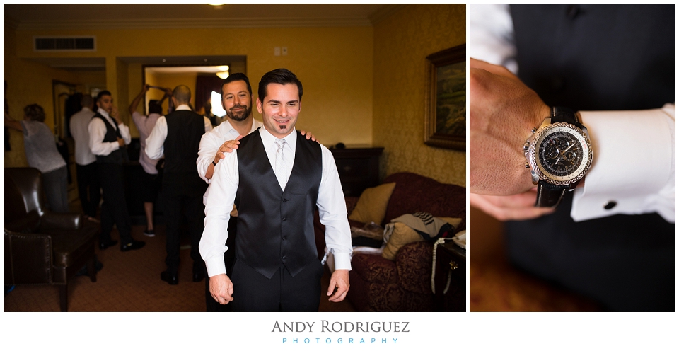 Groom Getting Ready