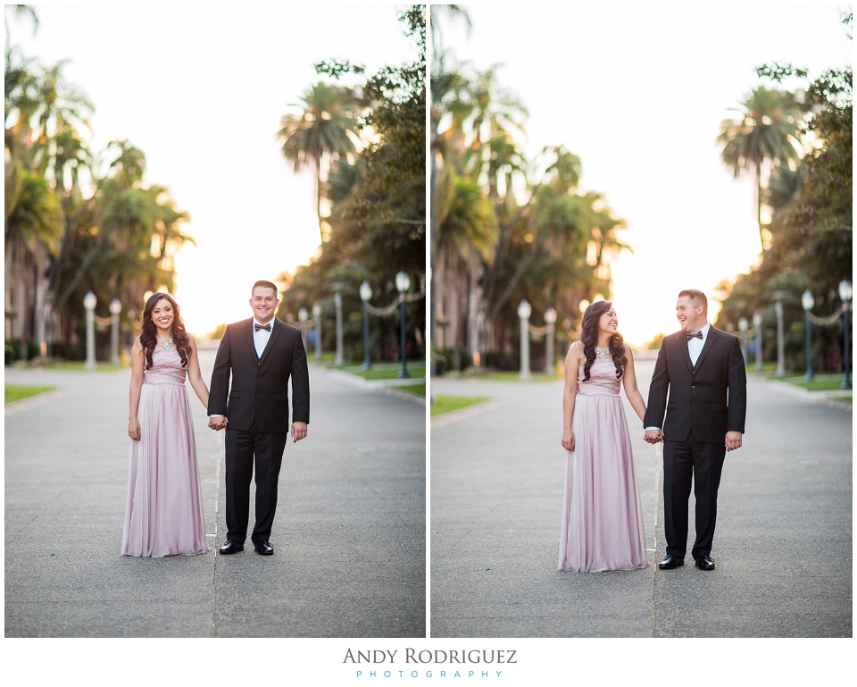 Balboa Park Engagement Photo
