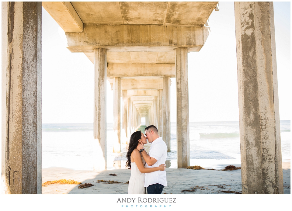 Scripps Beach Engagement Photo