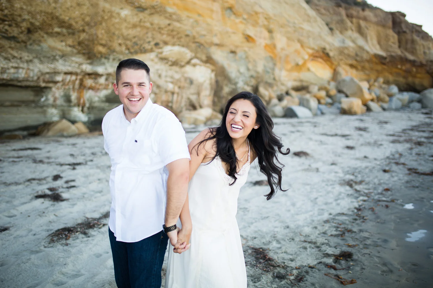 Balboa Park and Scripps Beach Engagement - Melissa + Eric