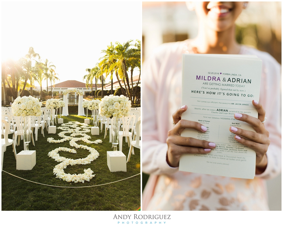 Wedding Ceremony Details at Nixon Library