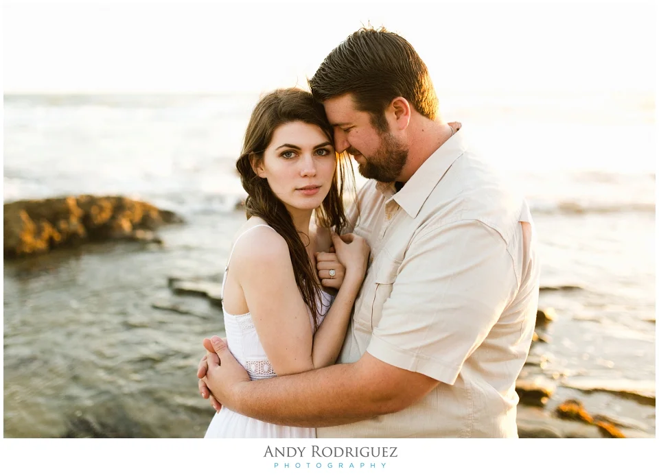 Crystal Cove Beach Engagement Photo