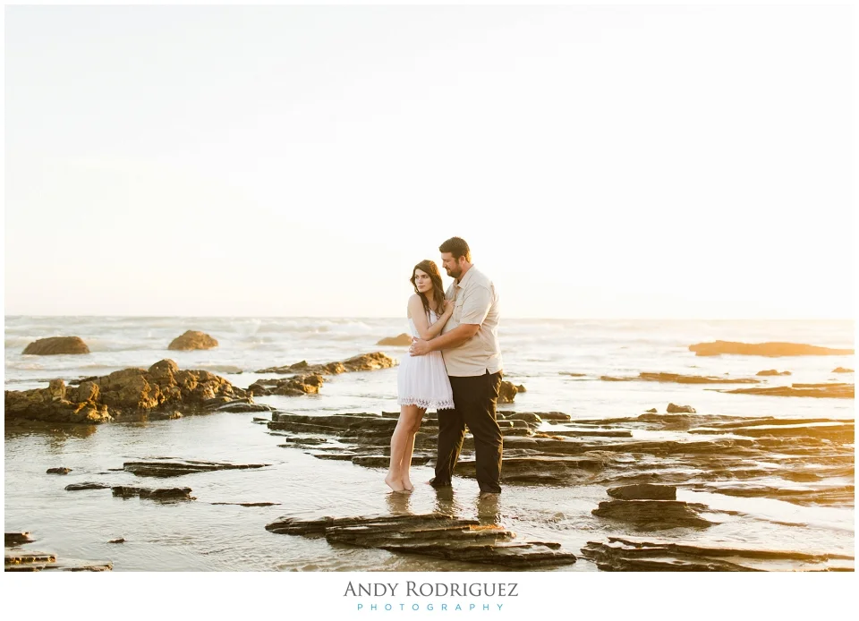 Bride and Groom at the Beach