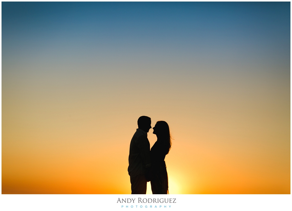 Silohuette Engagement Photo in Newport Beach