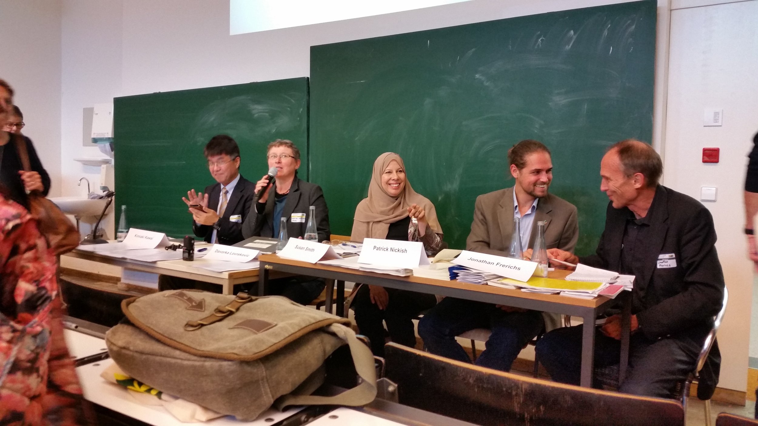 "Not in the Name of Religion" Panelists after closing remarks