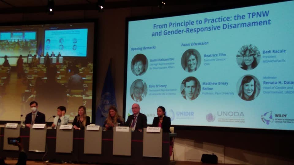 Panel discussion "From principles to practice: TPNW and gender-responsive disarmament. — at Vienna - Austria.