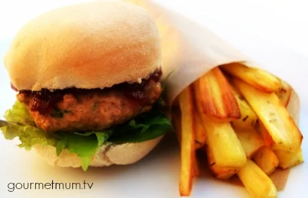 Organix No Junk Christmas Turkey Burgers with Parsnip Chips.jpg