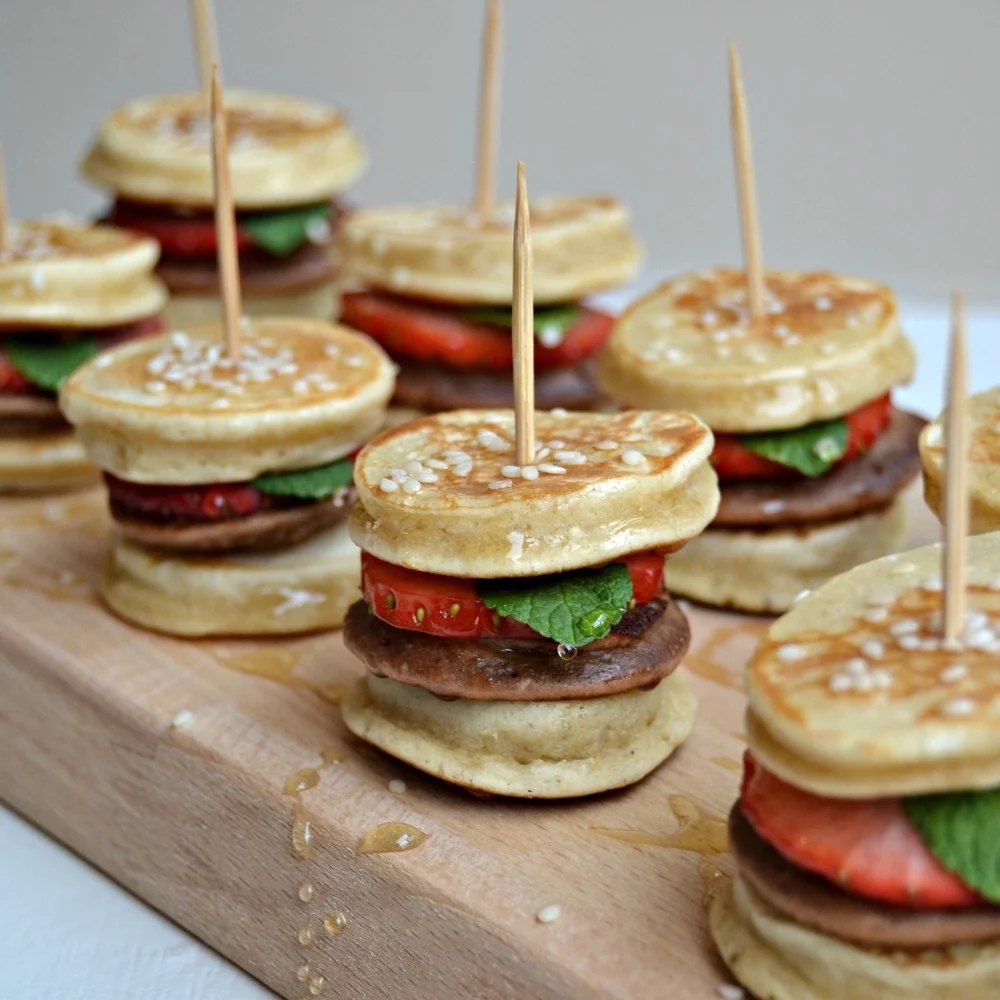 Mini Hamburger Pancakes