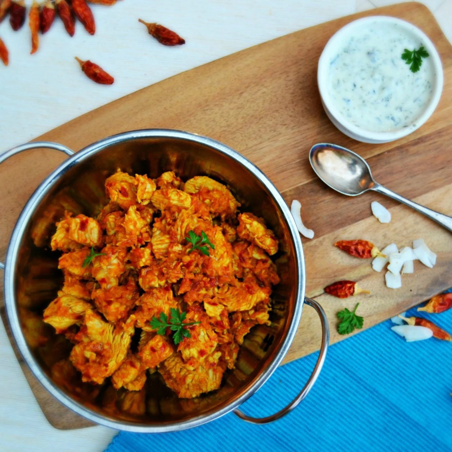 Turkey & Coconut Curry with Raita {inspired by Cyrus Todiwala}