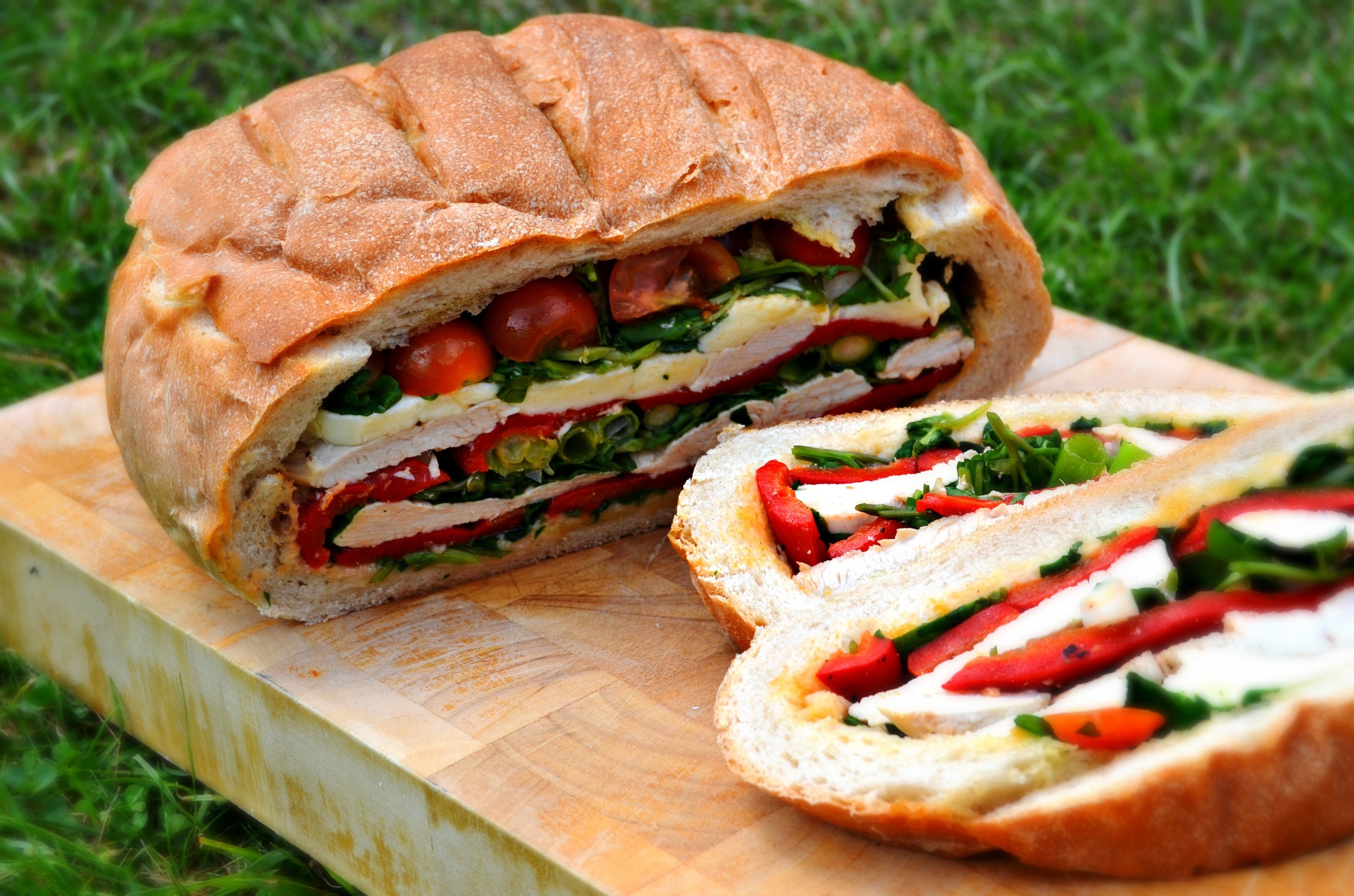 Turkey Pan Bagnat - Sandwich in a Loaf — Gourmet Mum