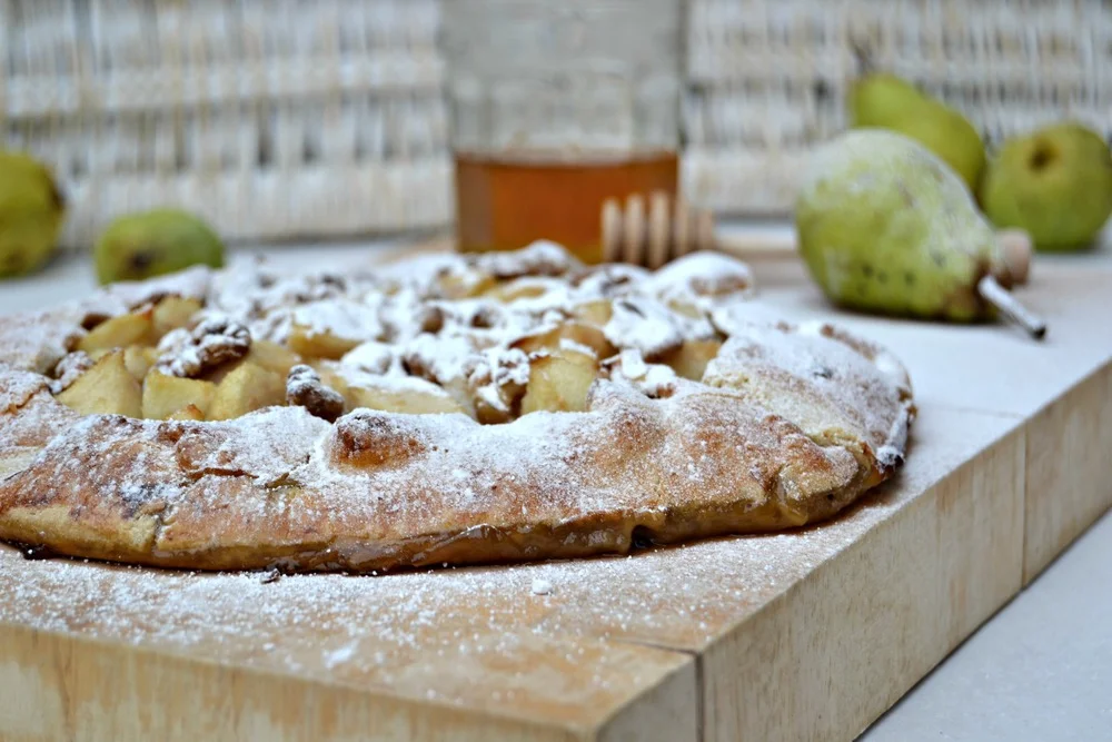 Rustic Pear, Honey and Ginger Tart {A Sort of Galette}