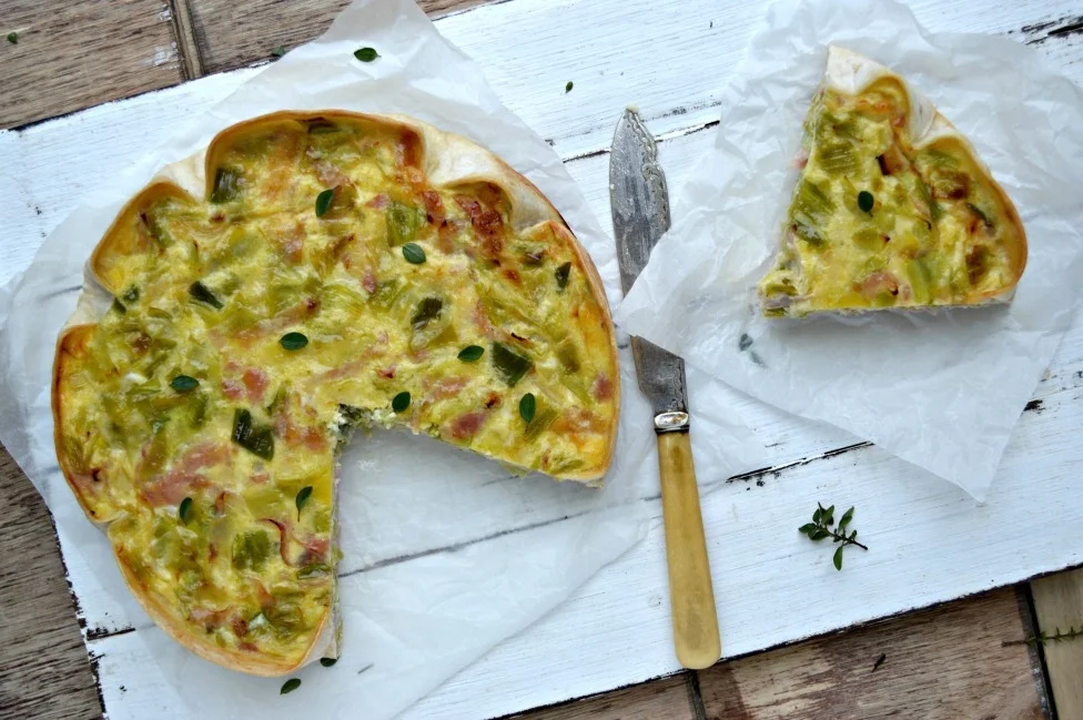 LighteningFast Leek & Ham Quiche — Gourmet Mum