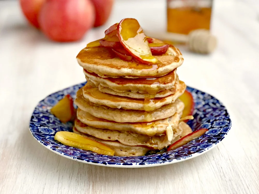 Easy apple pancakes for using up apples.jpg
