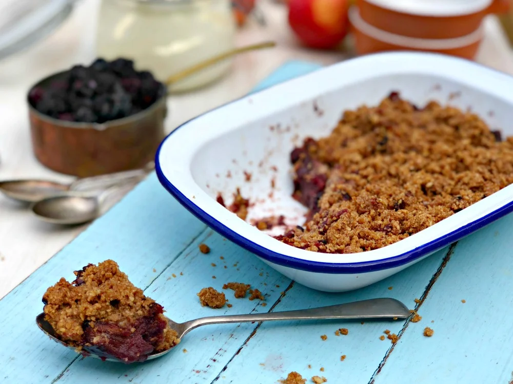 Organic Apple and Blackberry Crumble .jpg