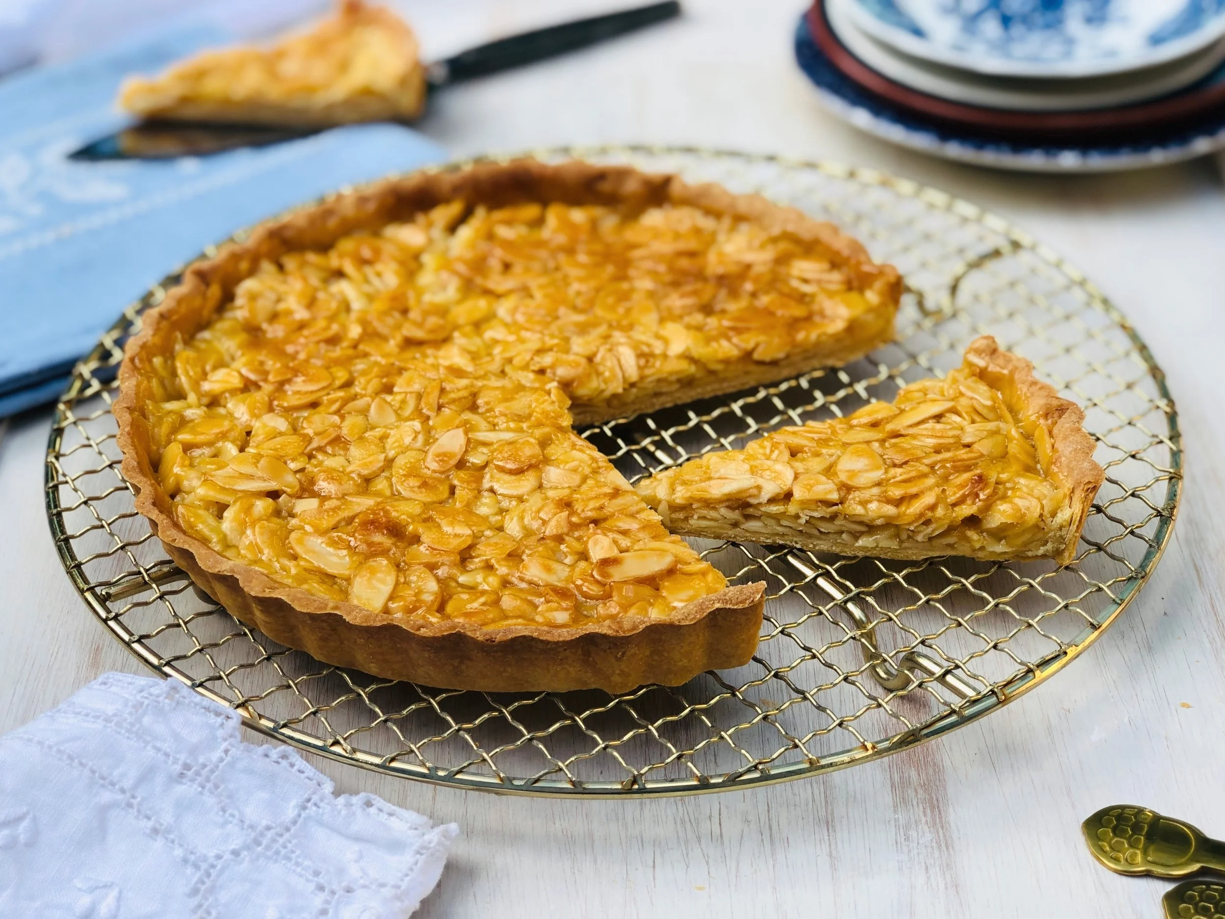 Portuguese Style Caramelised Almond Tart 2.jpg
