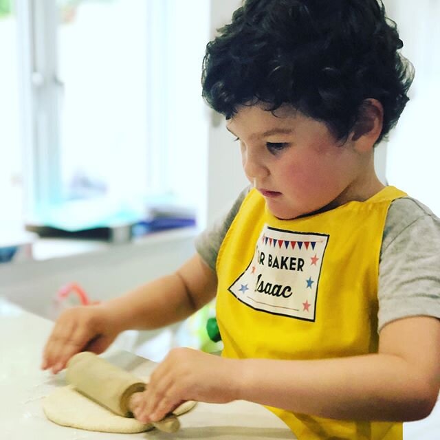 My tiny, squishy, curly-haired baker.

He was like this for ten seconds before he rolled the dough into a ball and squished it onto his nose. At least I got a photo for the gram 🙌🏻 I only post highlights but there are many moments that are quite th