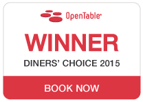 Open Table - Winner Diner's Choice 2015