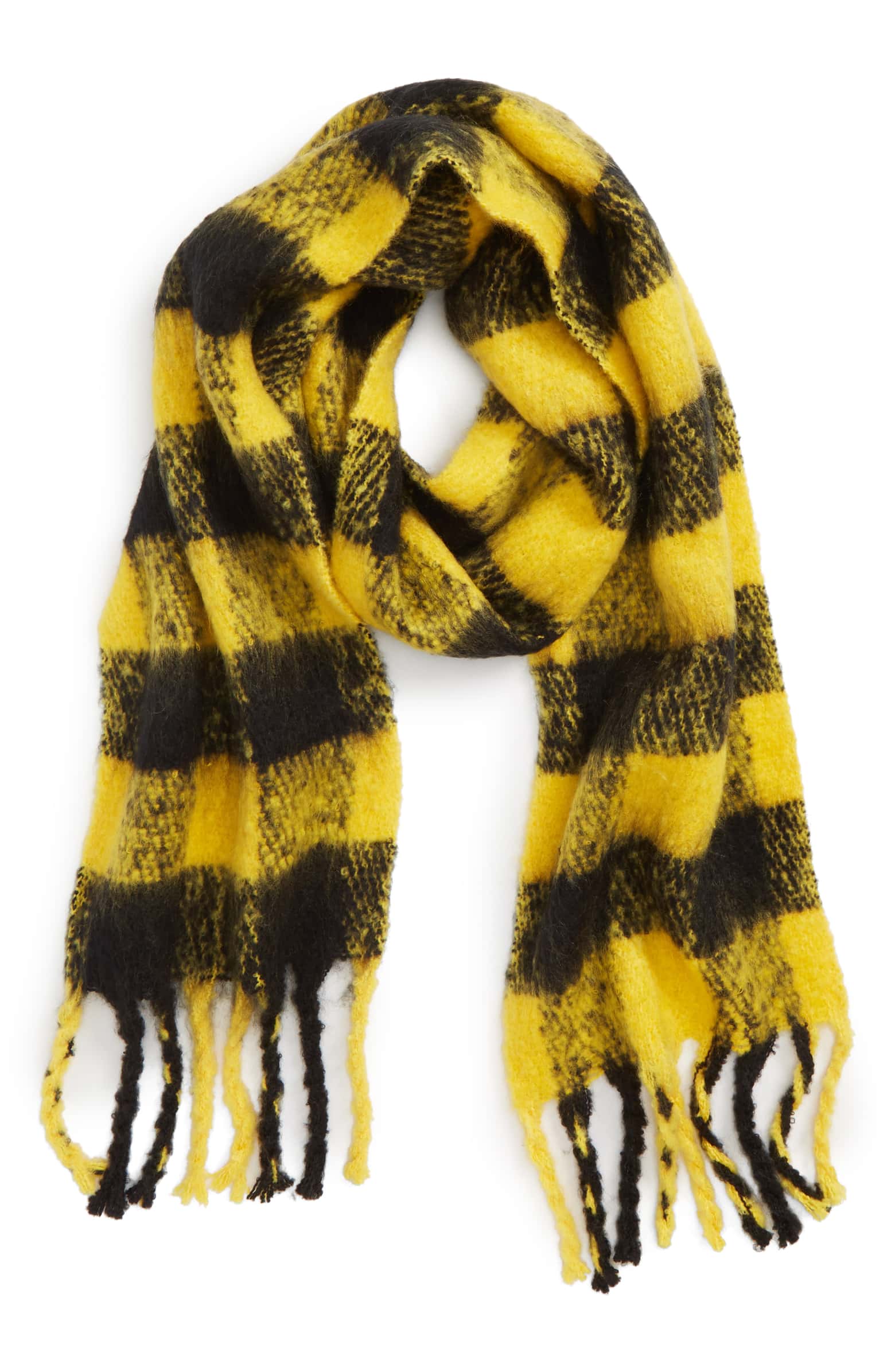 Topshop Heavy Check Scarf