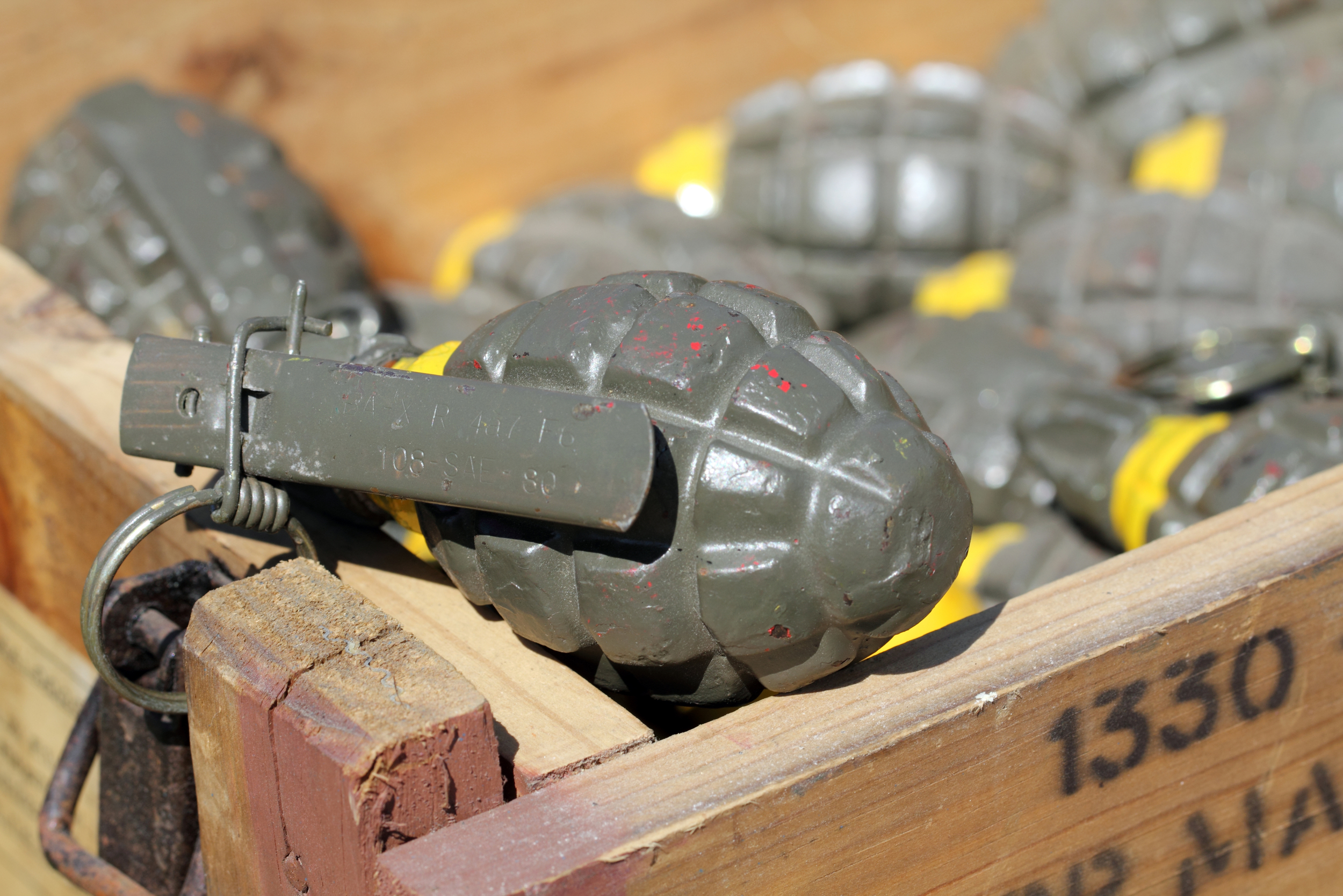 HAND GRENADE EXPLODES, LEADS TO MINISTRY