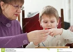 GRANDMA AND SANTA CLAUS