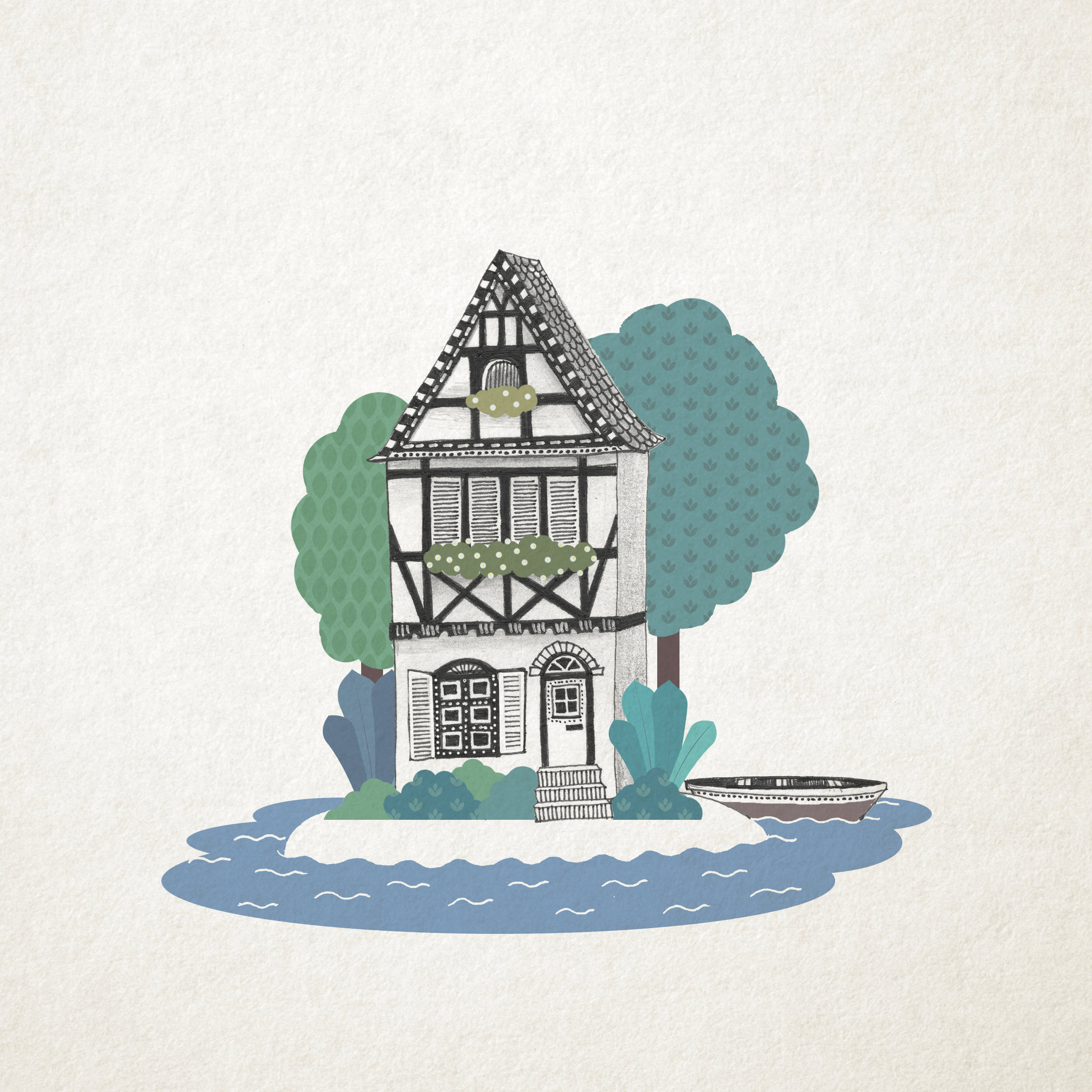 "All I need is a quaint summer house on a tiny island. And wifi."