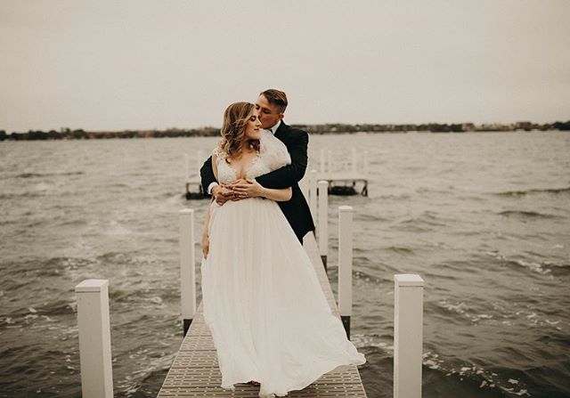 I&rsquo;ll take a moody Okoboji wedding day any day 🖤