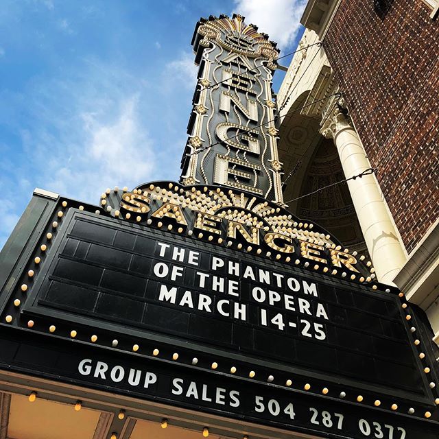 Time for Phantom! with @kelliente28 #phantomoftheopera #saengertheatre