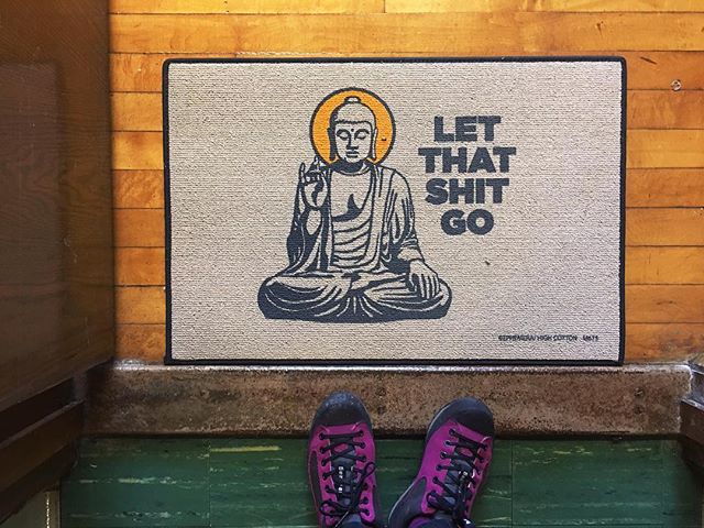 Noted. #coolestadvisor #findyourmentorehere #sunycortland #sunycortlandprofessor #greatadvice #sweetdoormat #doormatsofinstagram #letitgo #letitgoquotes #dailymantra