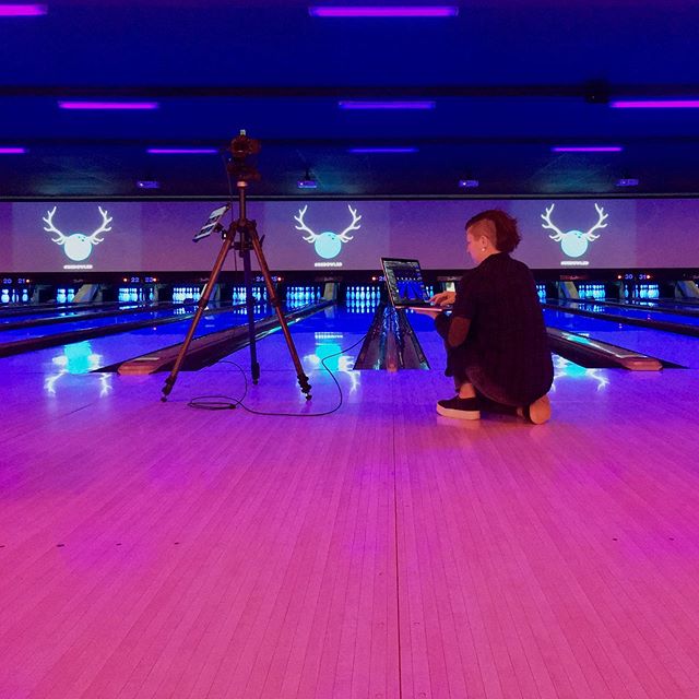 Fun place for work today #commercialphotographer #denverphotographer #venueshots #remodel #bebowled #bowlero #bowlerowestminster #architecture #interiordesign #blacklights #bowlingalley #wheresthedude #biglebowskistyle