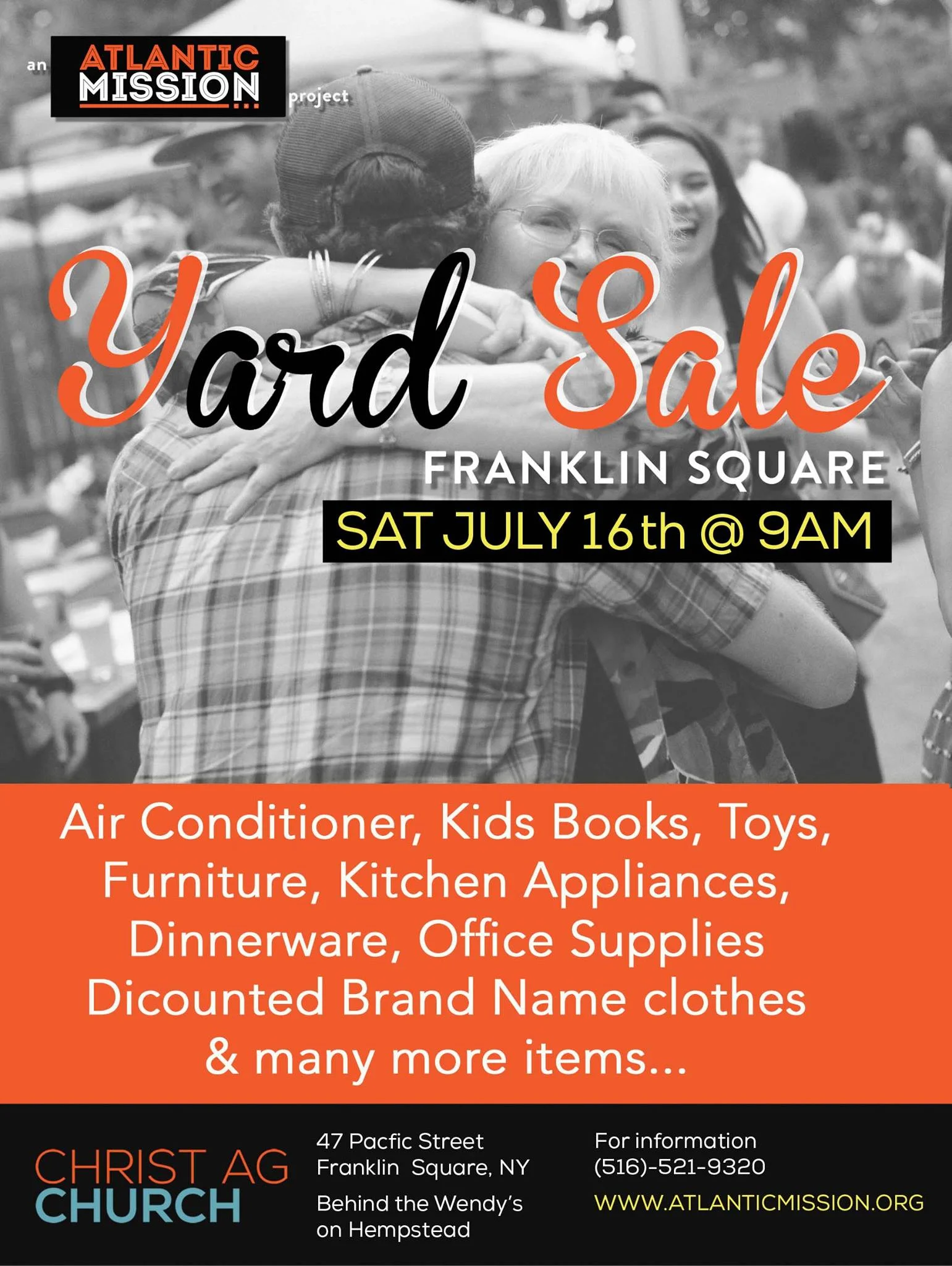 Dear Community & Friends we are excited to host our Summer Yard Sale event. Please bring family and friends all items must go for low prices. New unused clothes and kitchen items and many more. 16 Jul Sat 9 a.m-5 p.m