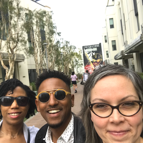 Stephanie, Julie &amp; I on the Sony Pictures Television lot.