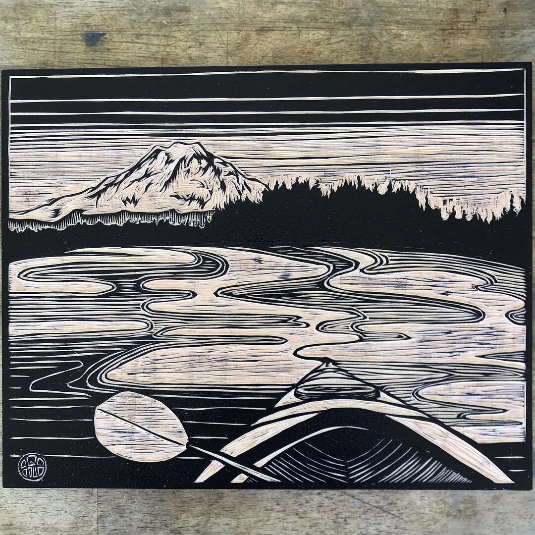 Making this series of views of mt tahoma last spring was such a beautiful, grounding experience. I&rsquo;m planning on making a book out of the series in the coming months. If you have any experience self-publishing small batches of arty books I&rsqu