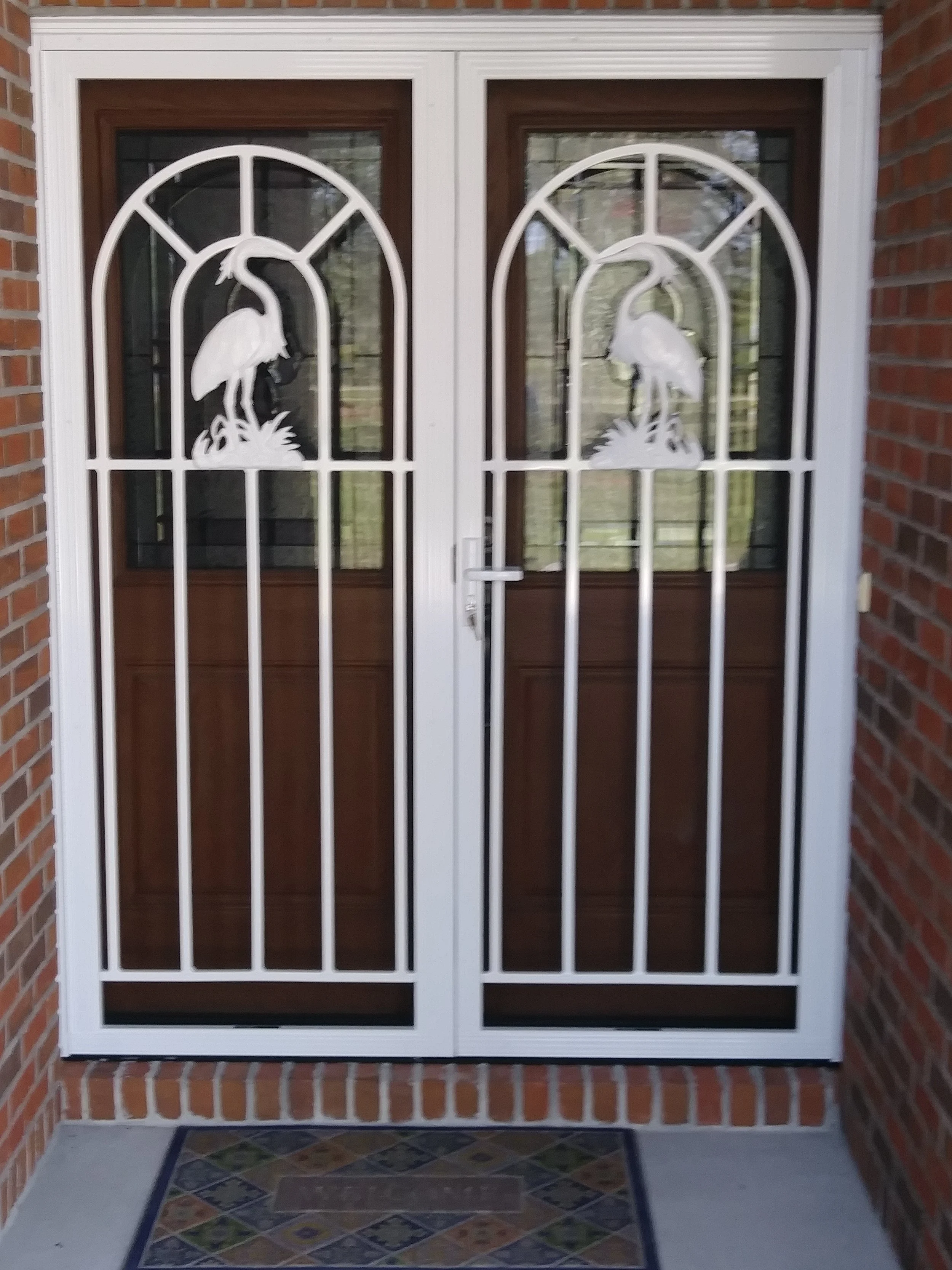 French Door Heron w/ Security Latch