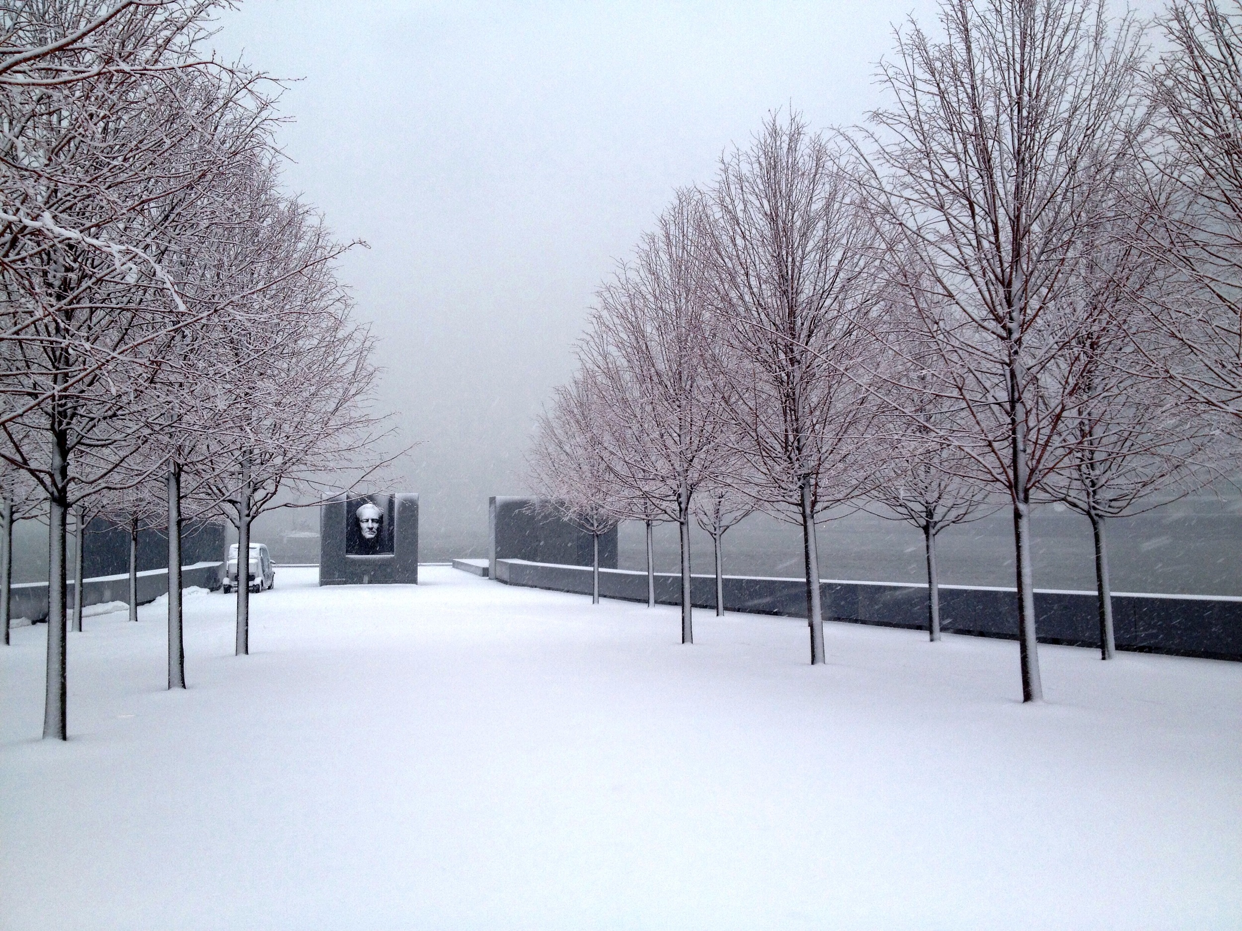 The Park on a snowy day this winter. 