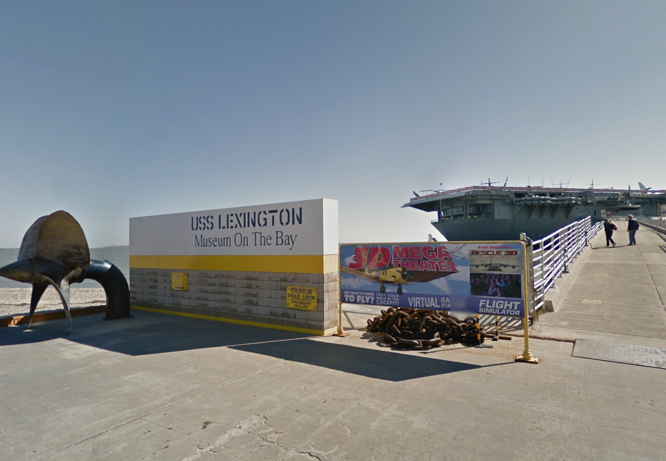 USS Lexington, Courtesy Google Streetview