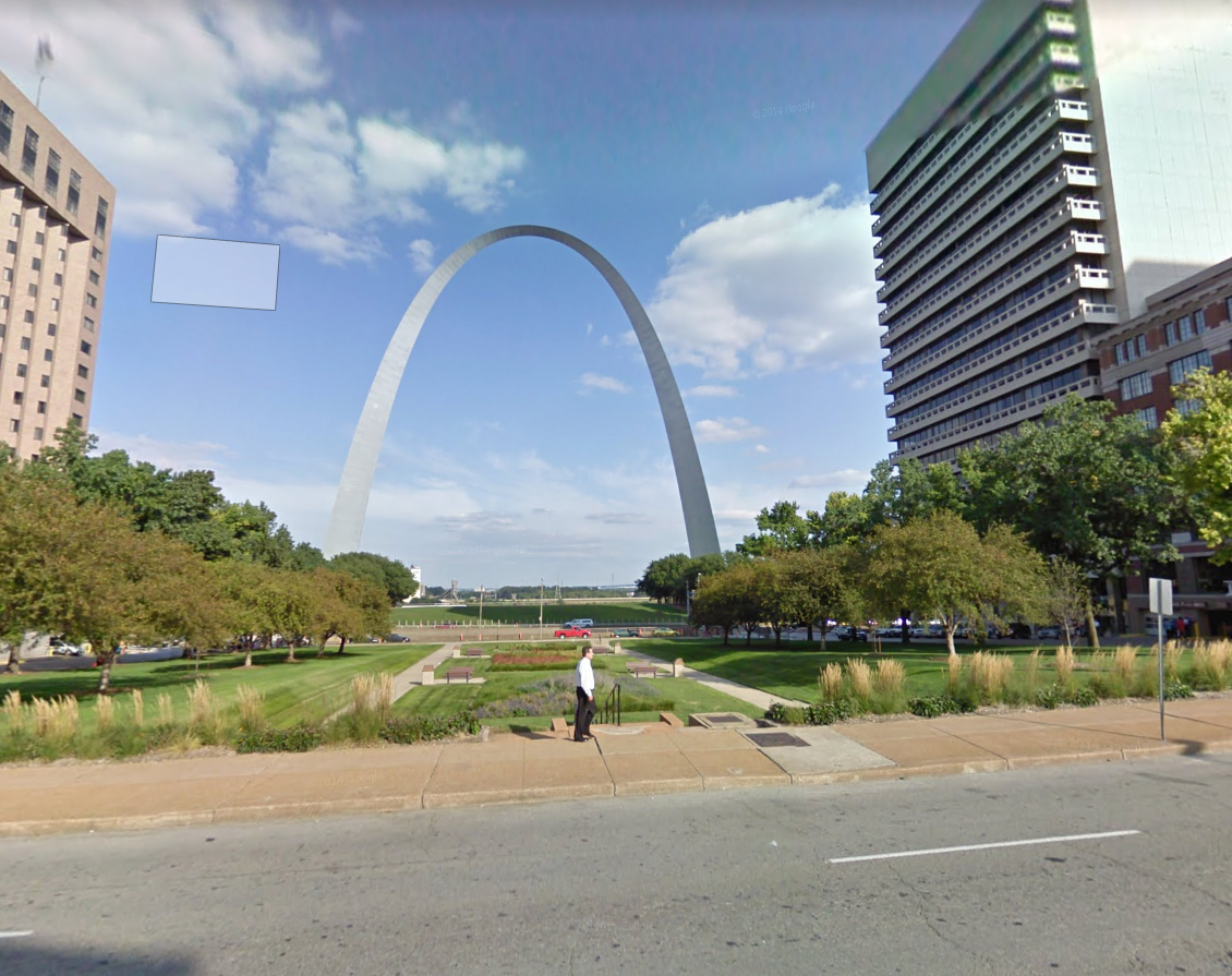 Gateway Arch, Courtesy Google Streetview
