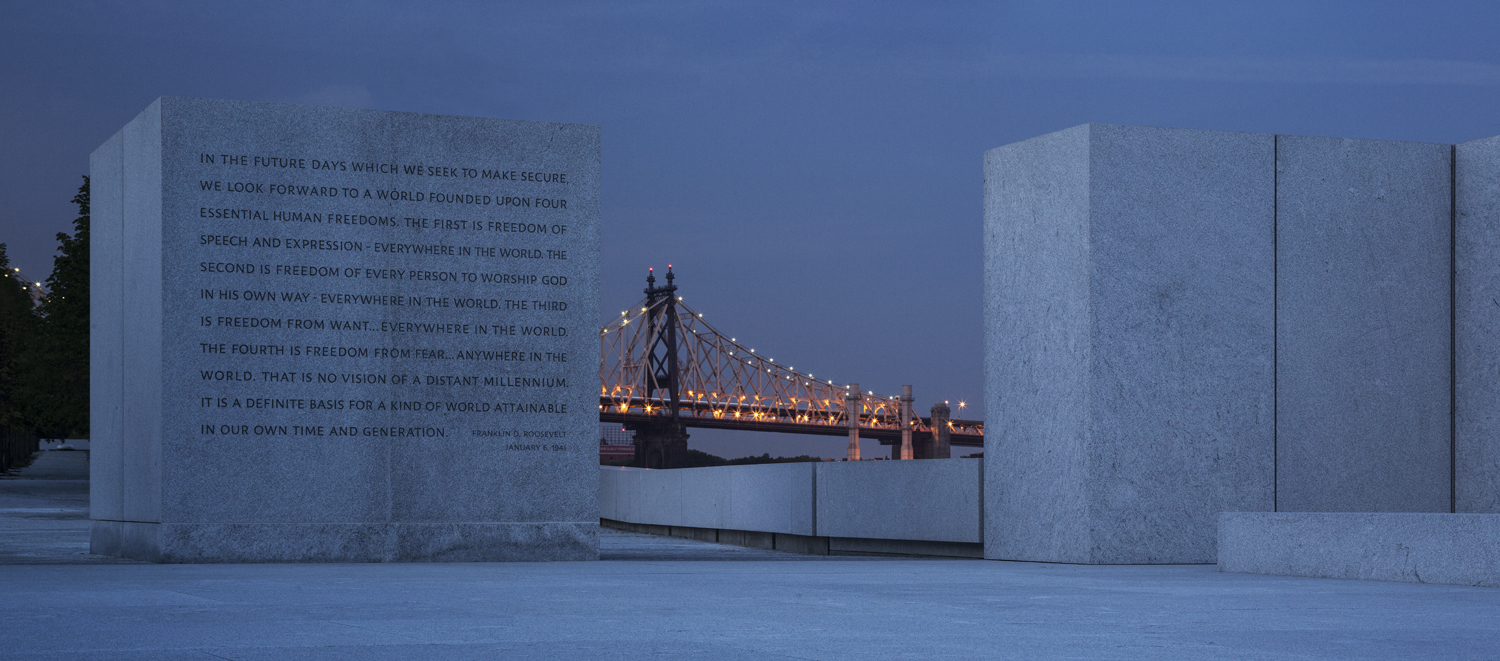 © Paul Warchol, Franklin D. Roosevelt Four Freedoms Park