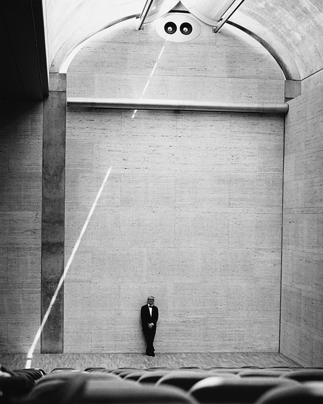 Louis Kahn in the Kimbell Art Museum in Fort Worth, Texas, opened to the public in 1972. 