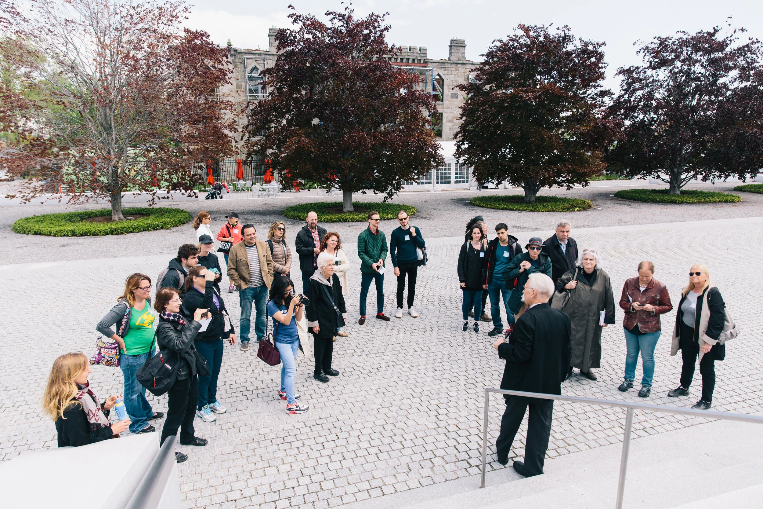 Ted Liebman leads a tour on 2017 Jane’s Walk. Photo credit: Rowa Lee