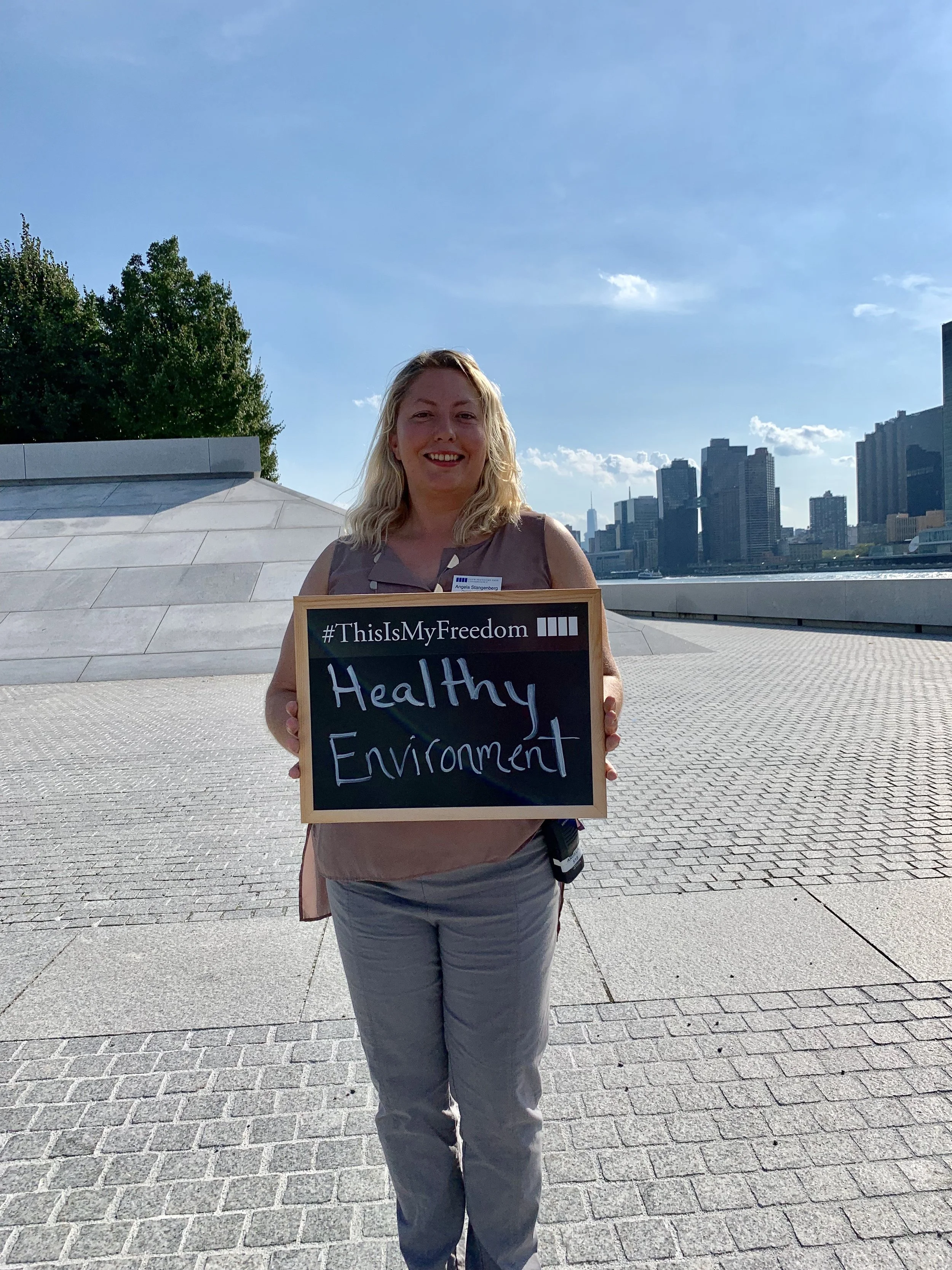 Angela Stangenberg has been working at FDR Four Freedoms State Park for five years.