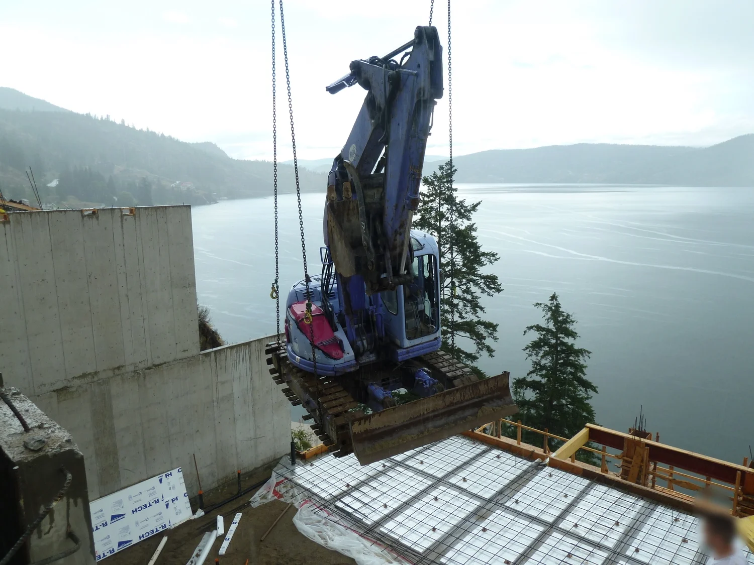 Preparations for the hydronic heat on the 3rd floor down.