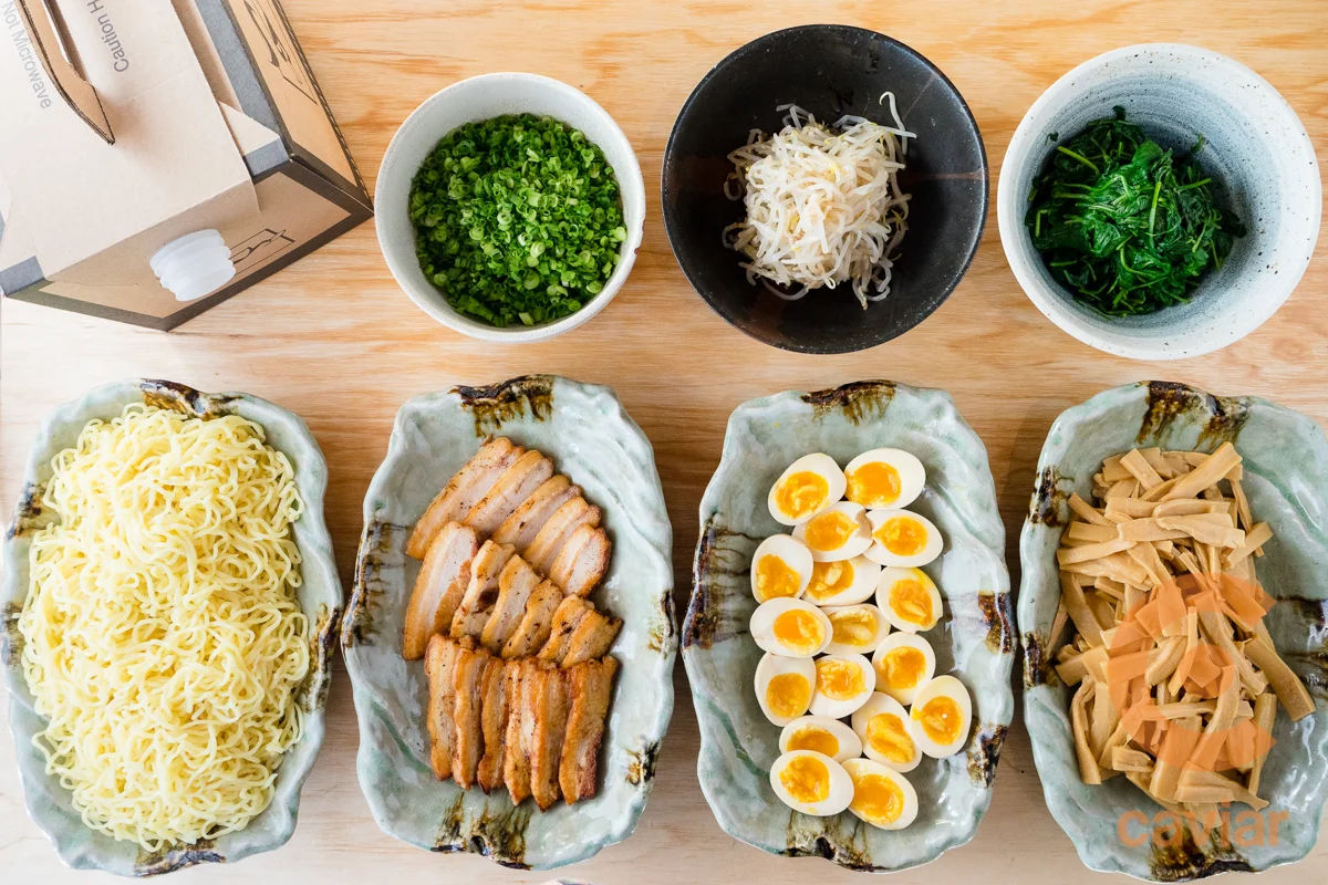 image of a selection of items from the Itani menu