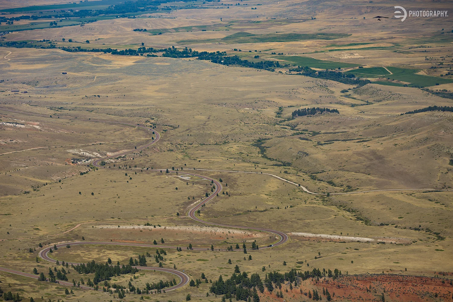 A little wider view so you could see how vast the lowlands are before you hit the Bighorns.