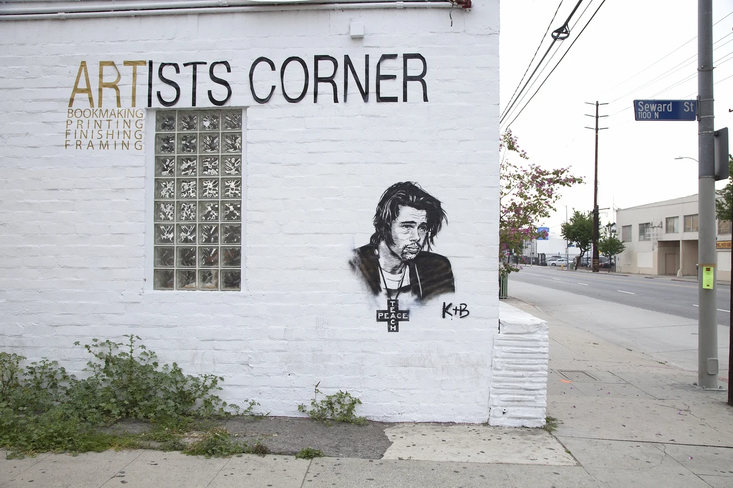 BRAD PITT STENCIL