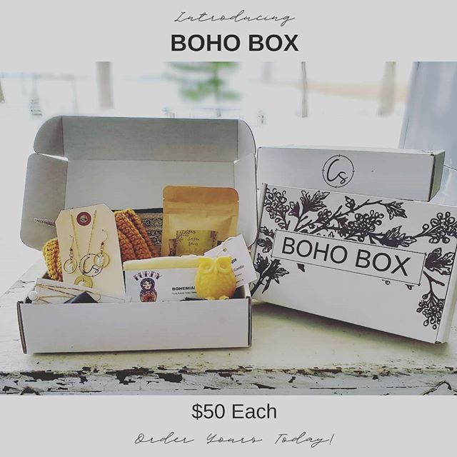 💫NEW! Just in time for Christmas! Checkout my story for details. Each box is valued at over $100 with local and handmade items. We have limited quantities so order yours today! $50 each, plus shipping. Free local delivery. #bohobox #christmasgiftide